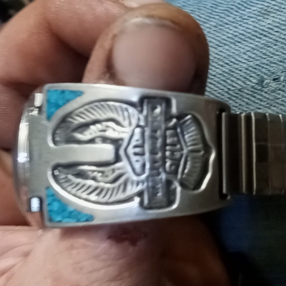 Vintage Wyler watch with Harley Davidson band - Picture 5 of 5